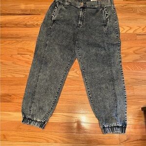 INC international Concepts Stylish Acid Wash Jogger Jeans